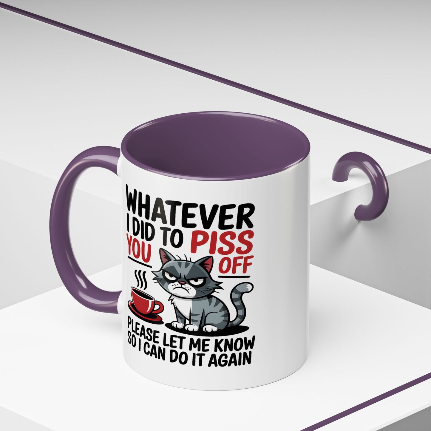 Humor Mug - Whatever I Did to Piss You Off