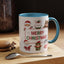 Christmas Mug - Merry Christmas Red & Green Text Santa Cute Animals