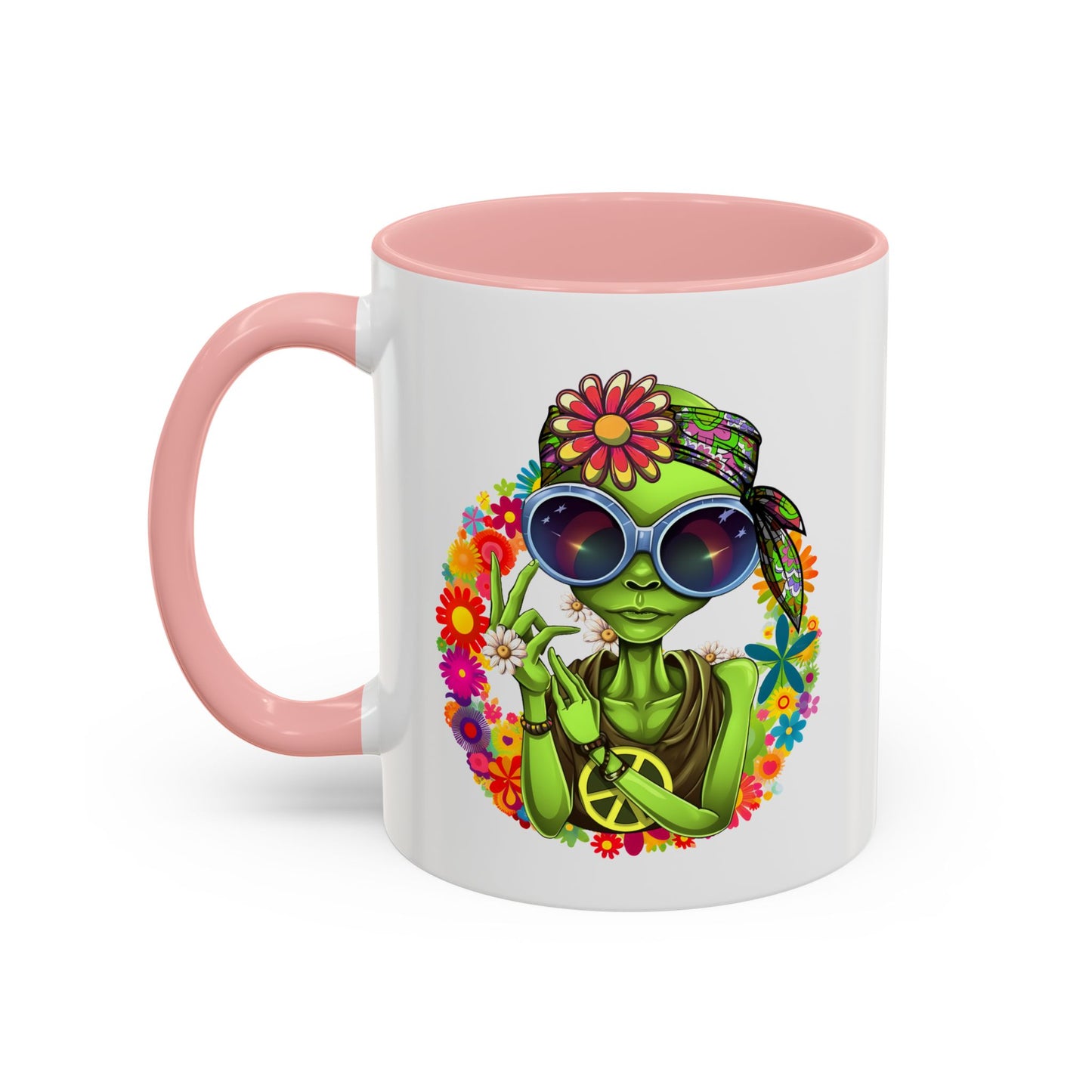 Alien Mug - Peace Hippy Alien