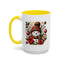Christmas Mug - Red and Green Snowman