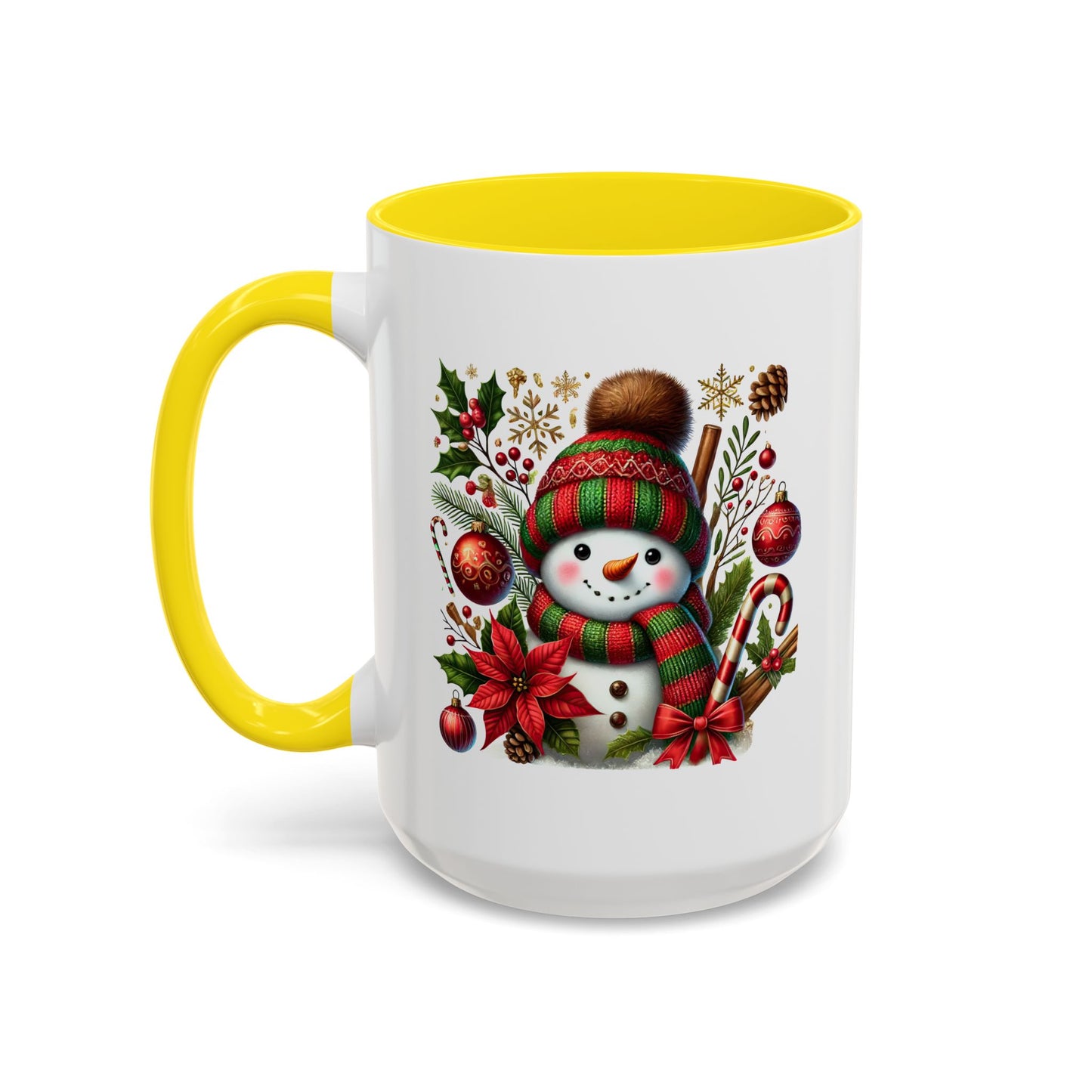 Christmas Mug - Red and Green Snowman