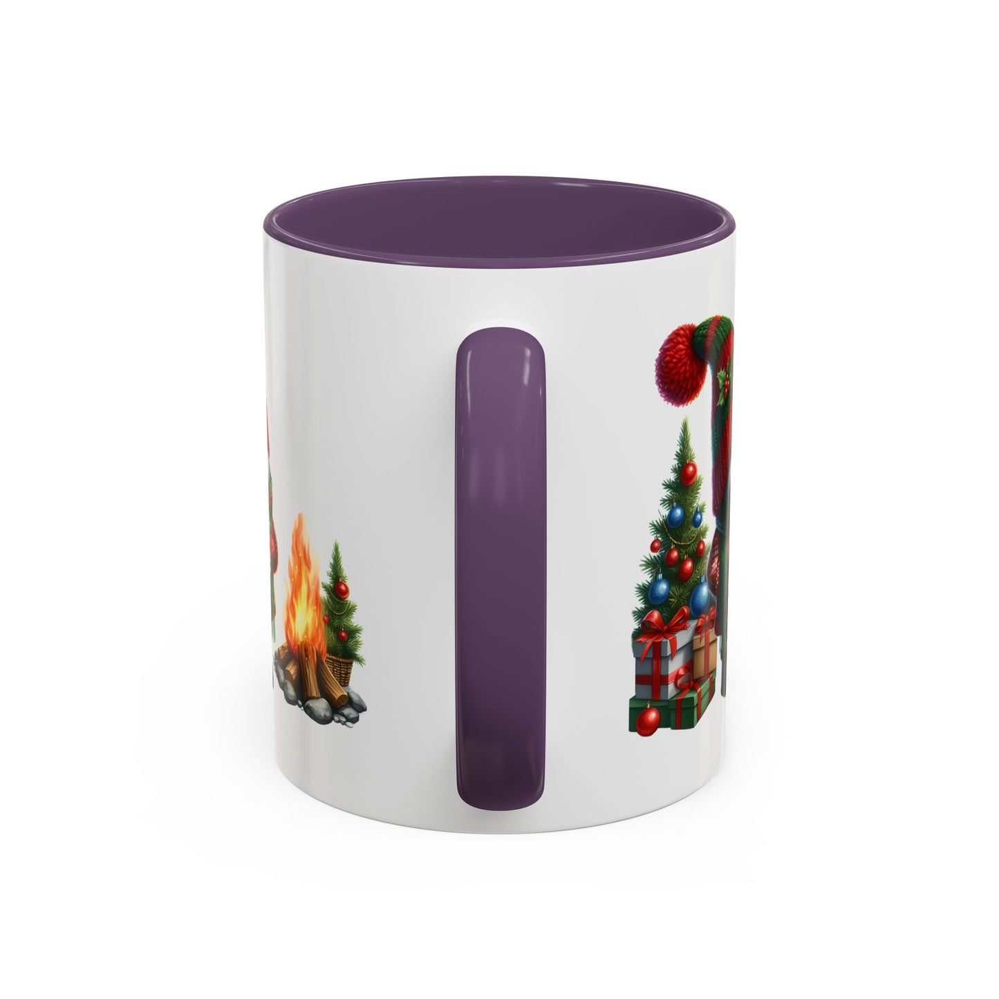 Christmas Mug - Gnome Presents and Fire