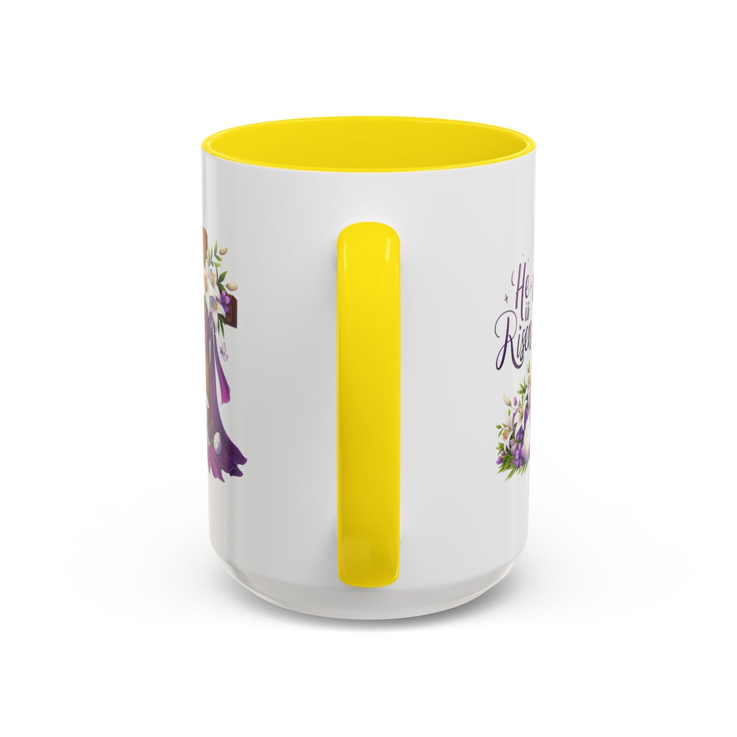 Easter Mug - He Is Risen Cross