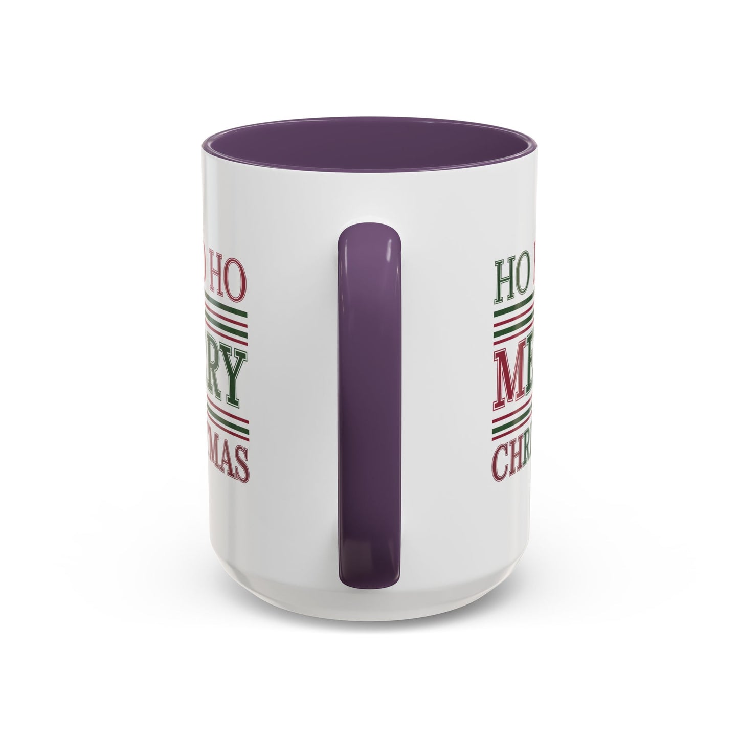 Christmas Mug - Ho Ho Ho Merry Christmas Red & Green Text 3