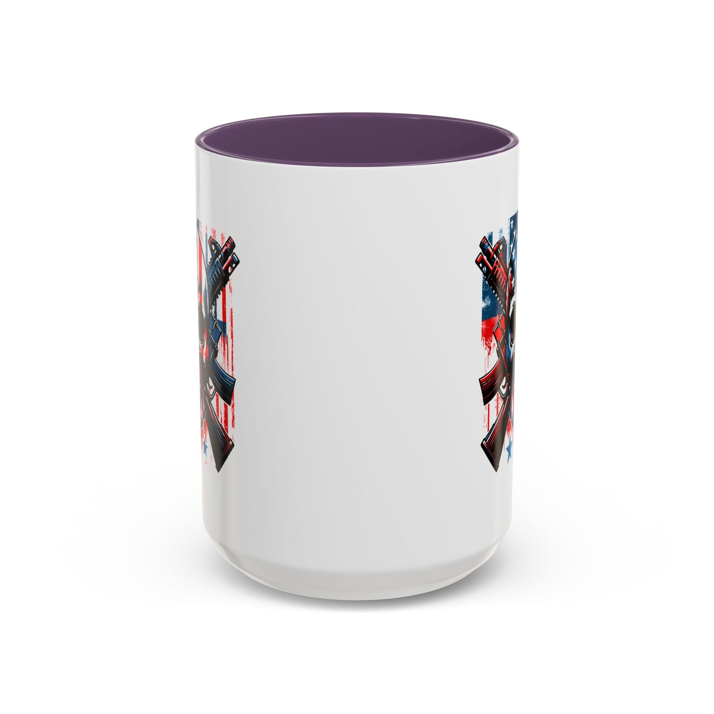 4th of July Mug - Skull With American Flag