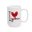 Anniversary Mug - I Love You Heart Graphic