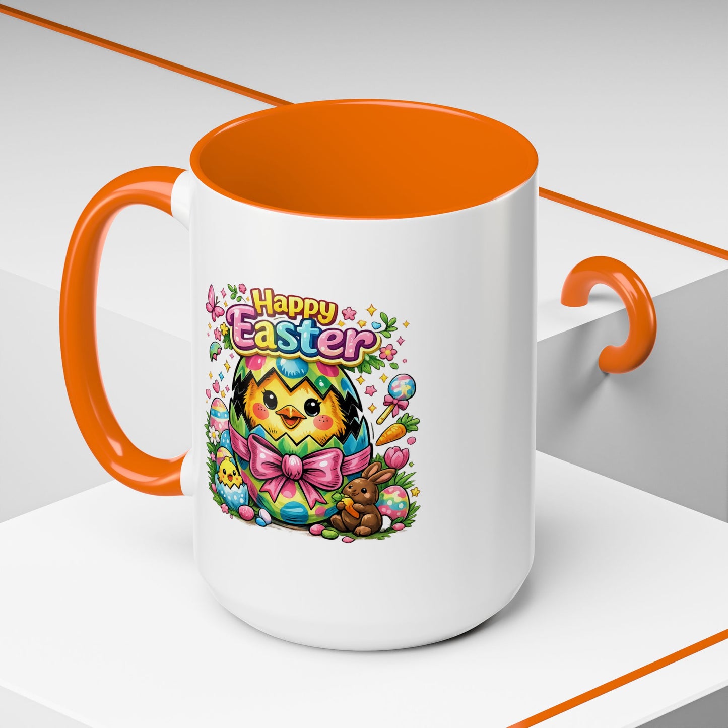 Easter Mug - Happy Easter Chics & Bunny