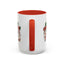 Christmas Mug - Merry Christmas Green & Red Text Cute Animals