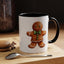 Christmas Mug - Gingerbread Man Green Bow