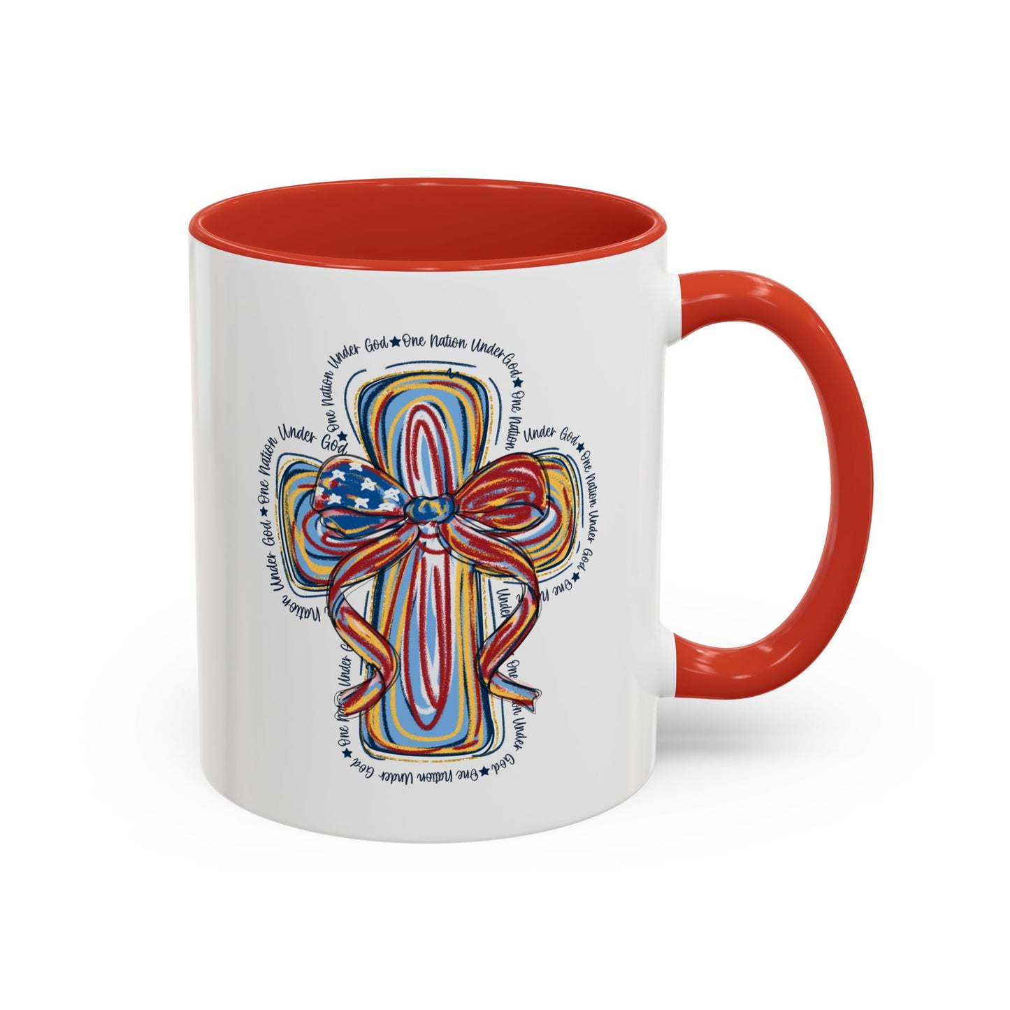 4th of July Mug - Christian Cross Bow
