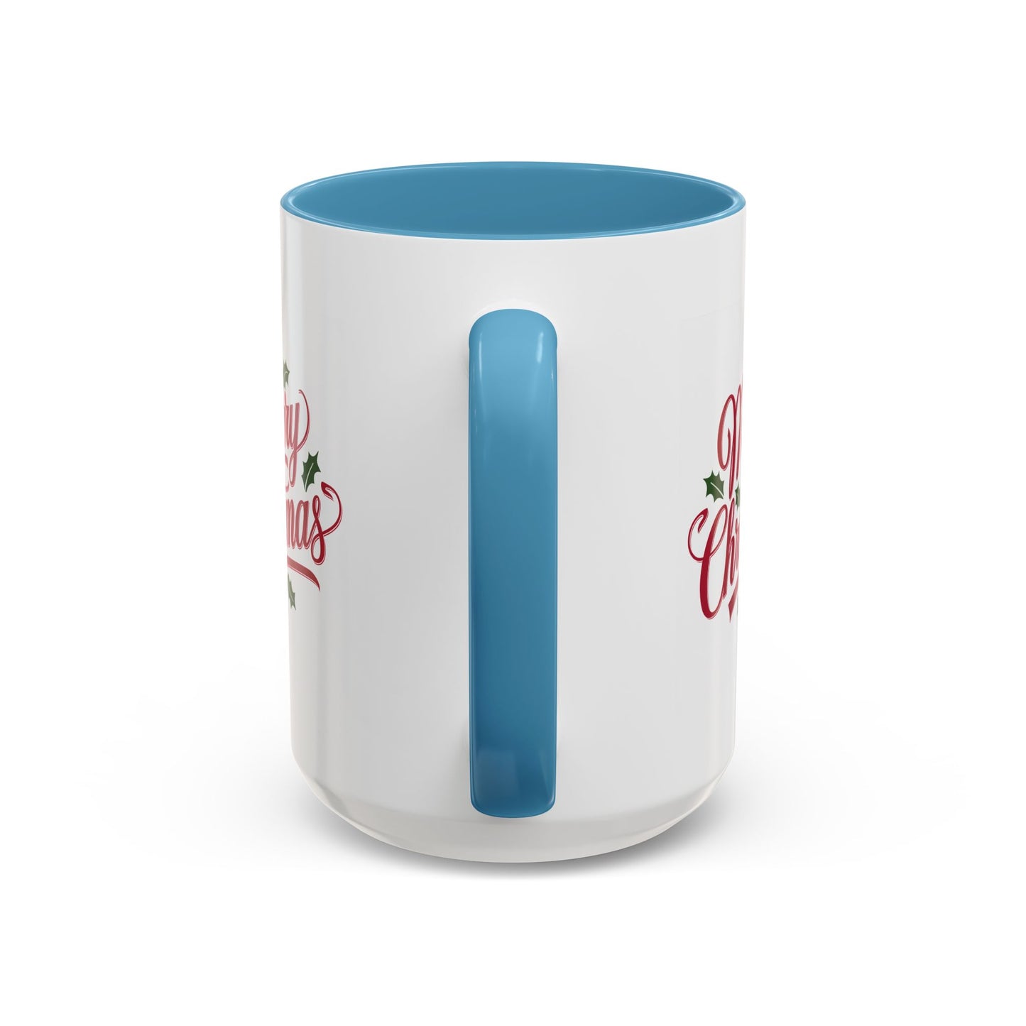 Christmas Mug - Merry Christmas Red Text Mistletoe