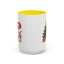 Christmas Mug - Happy Holidays Callout Santa Tree Presents Reindeer