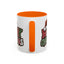 Christmas Mug - Merry Christmas Red Green & White Graffiti Hat
