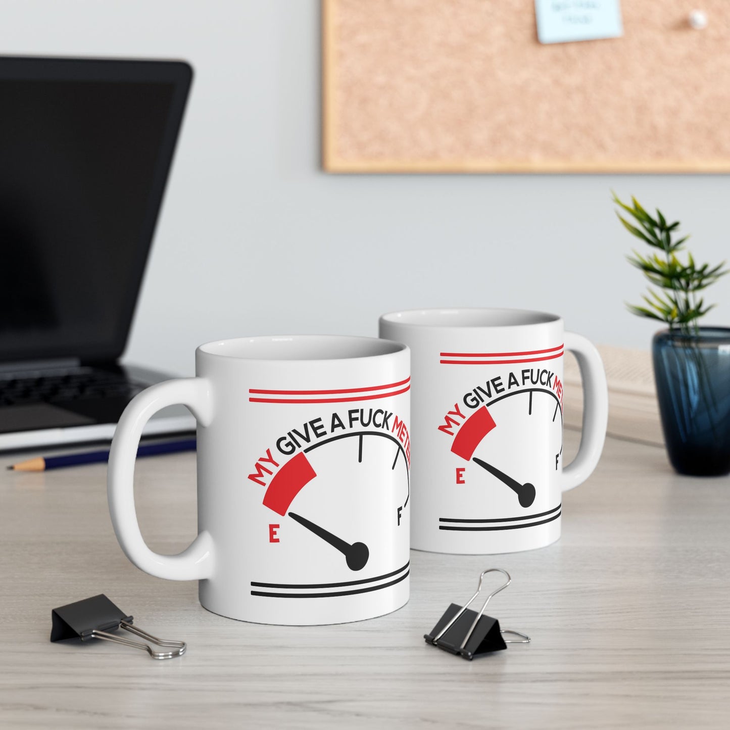 Adult Mug - My Give a Fuck Meter