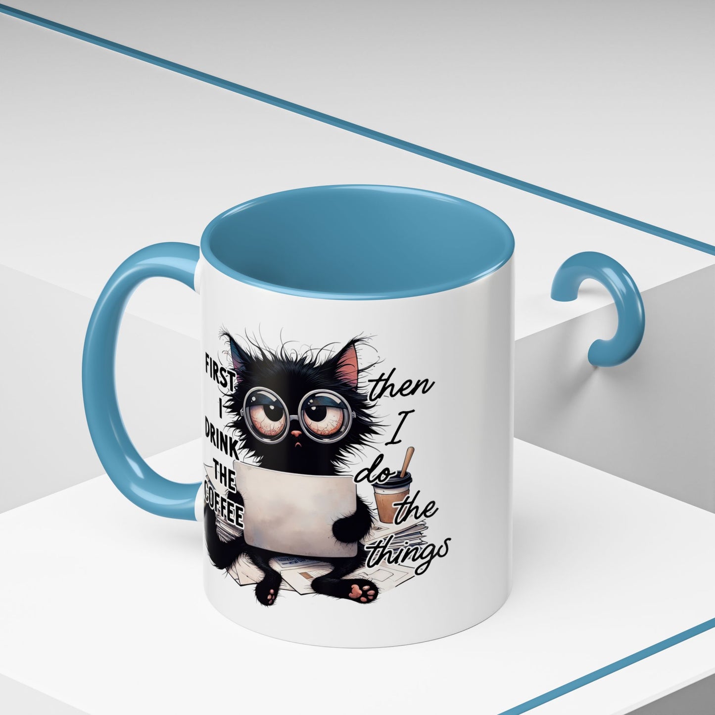 Animal Mug - First I Drink The Coffee