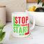Motivation Mug - Stop Thinking Start Doing 2