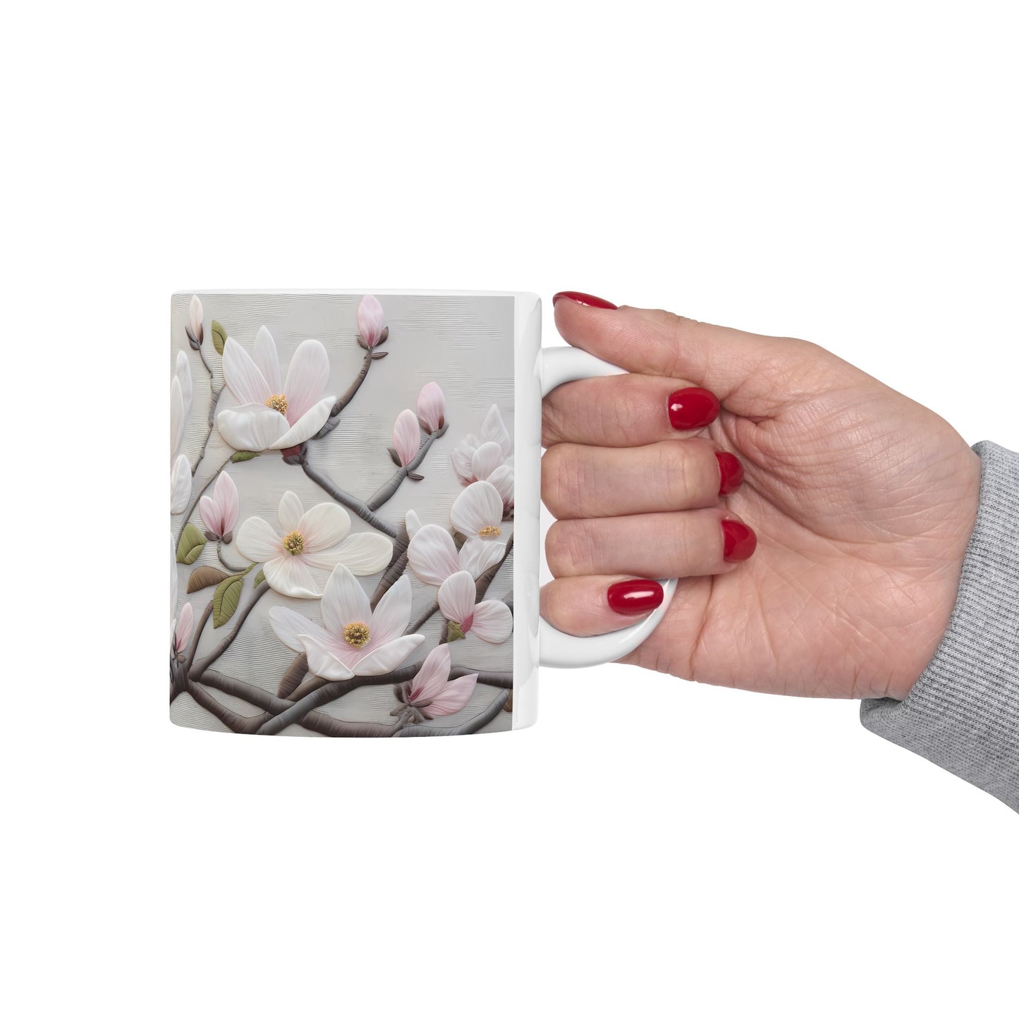 Artistic Mug - Felted Flower 2