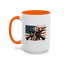 4th of July Mug - Skull Guns Flag