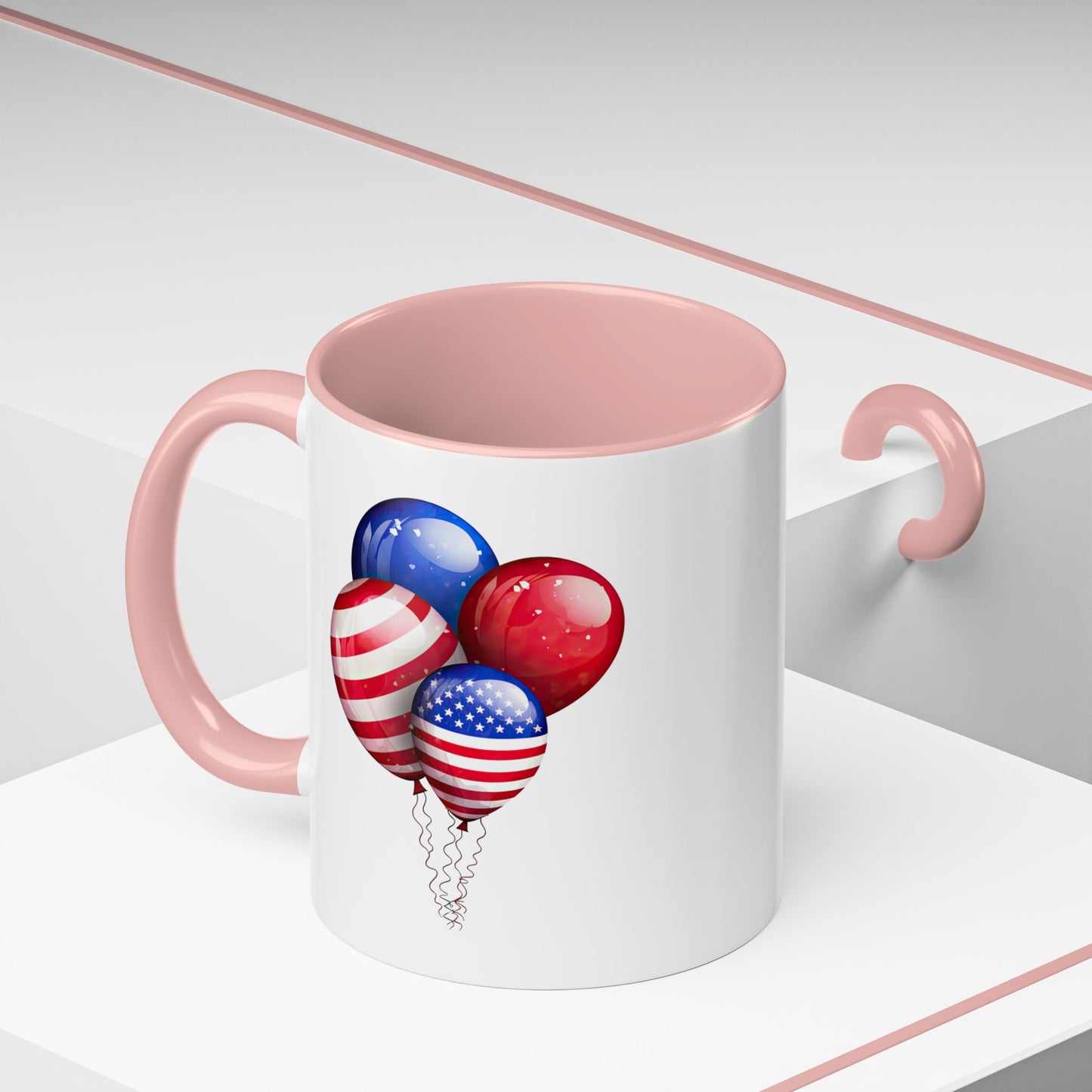 4th of July Mug - American Balloons