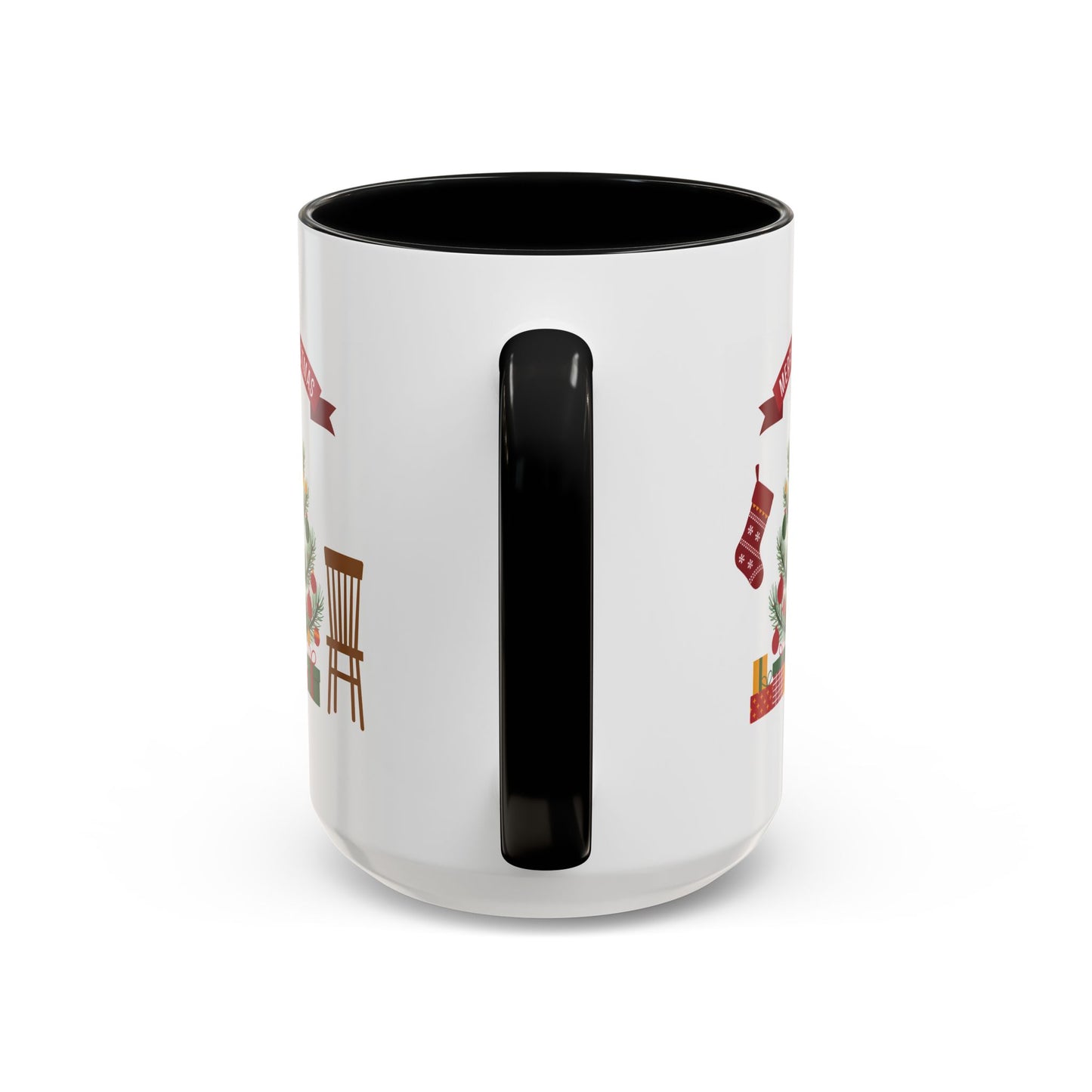 Christmas Mug - Merry Christmas Banner Tree Presents