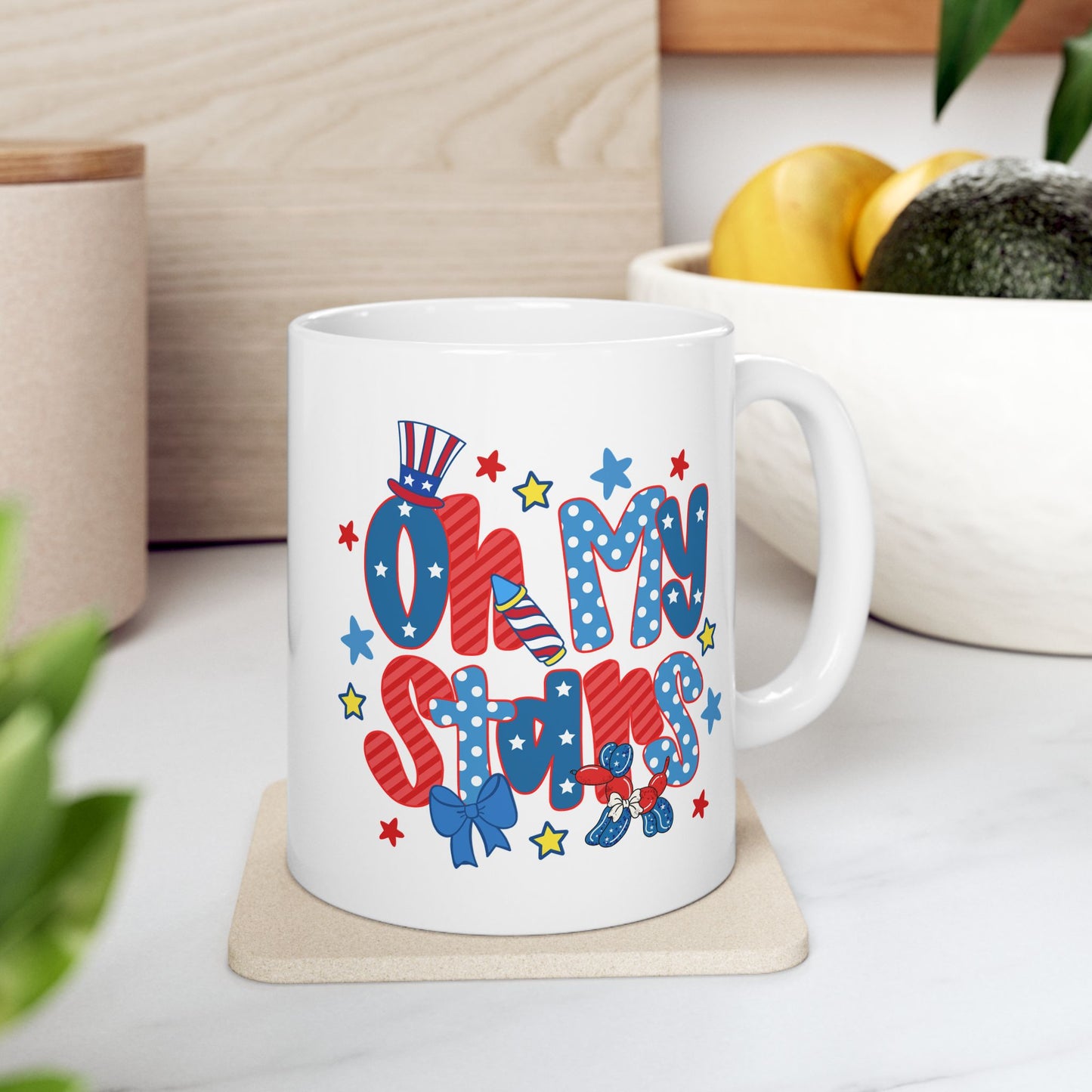 4th of July Mug - Oh My Stars Retro