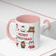 Christmas Mug - Merry Christmas Red & Green Text Santa Cute Animals