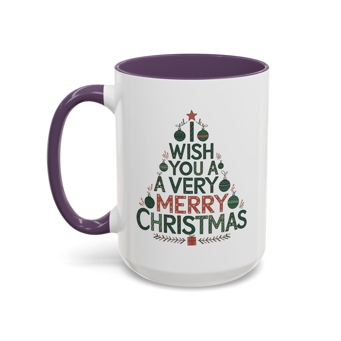 Christmas Mug - I Wish You a Merry Christmas Tree