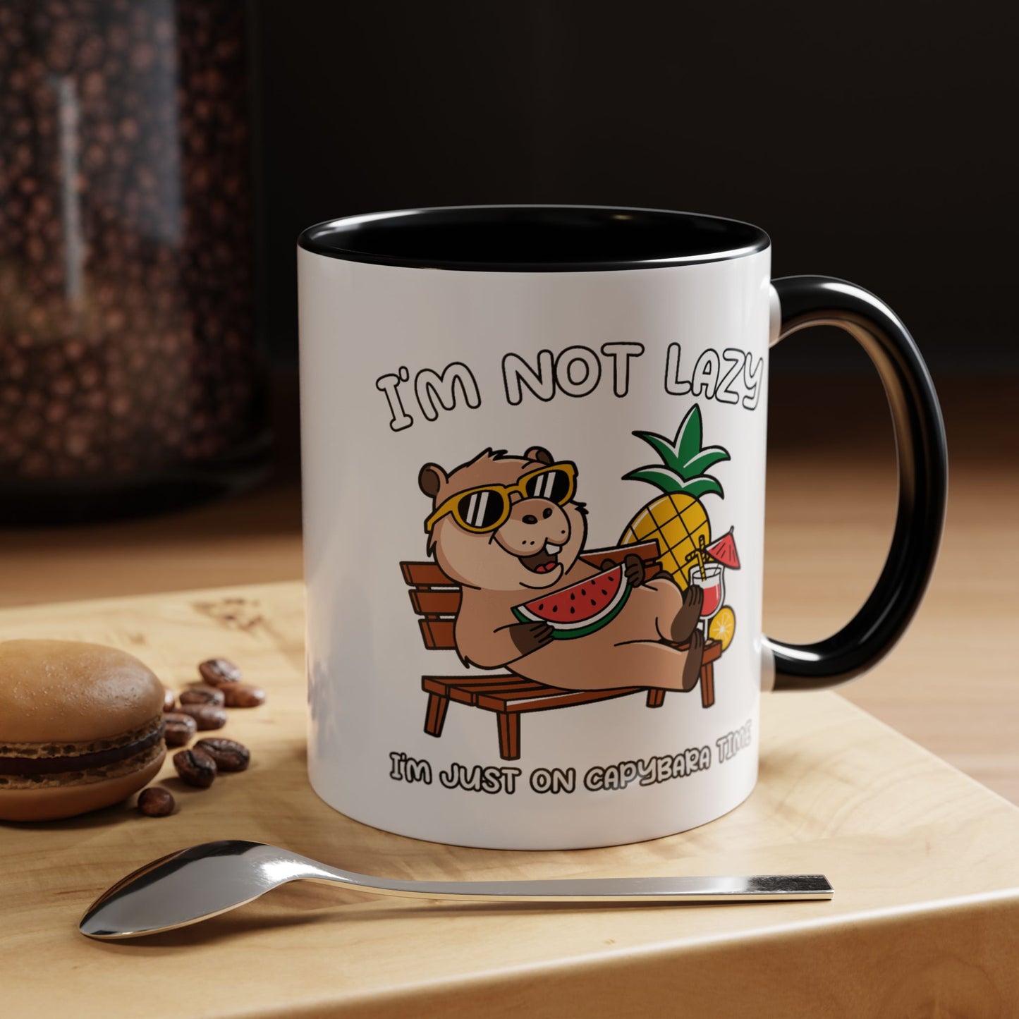 Humor Mug - I'm Not Lazy Capybara