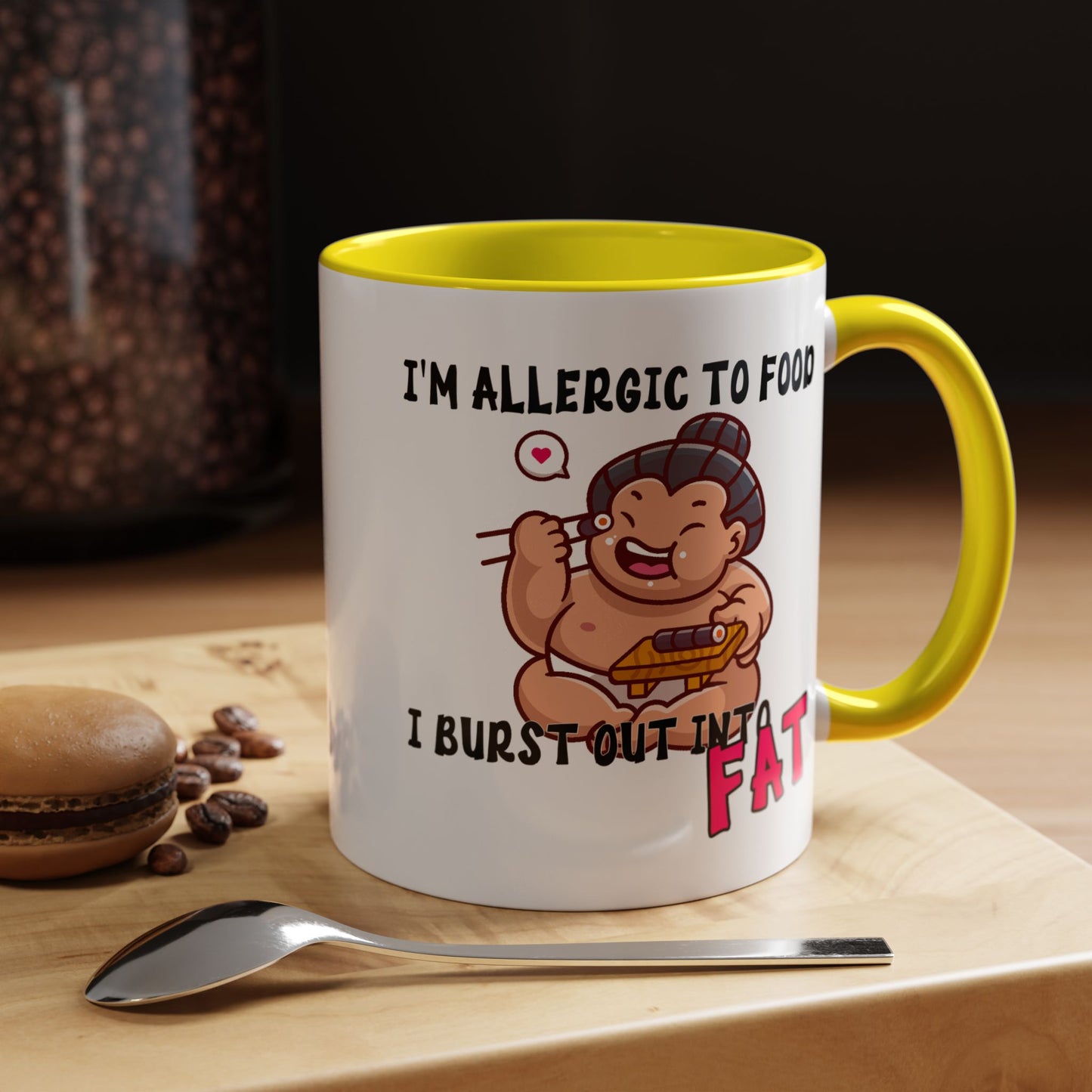 Humor Mug - I'm Allergic to Food
