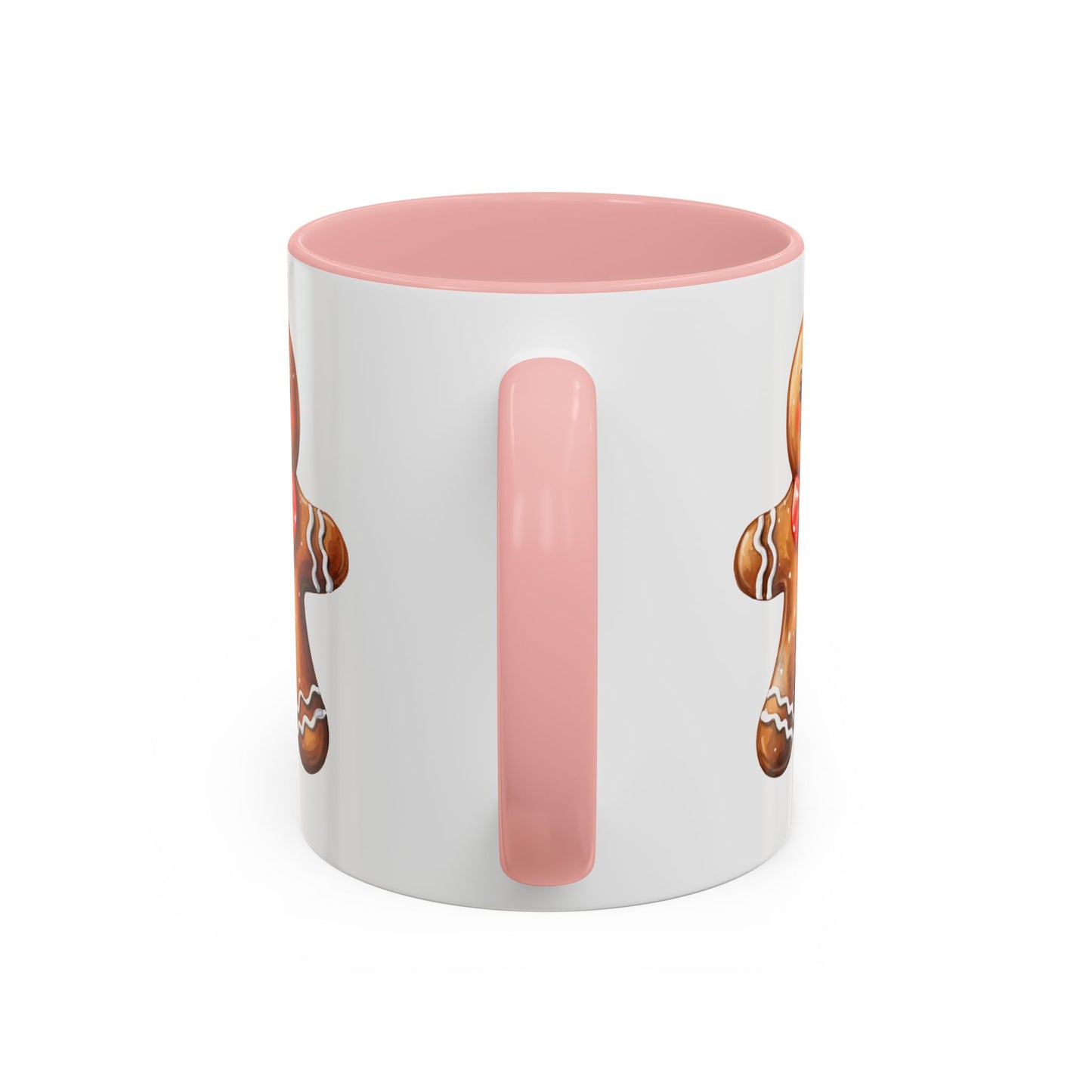 Christmas Mug - Gingerbread Man Red Bow