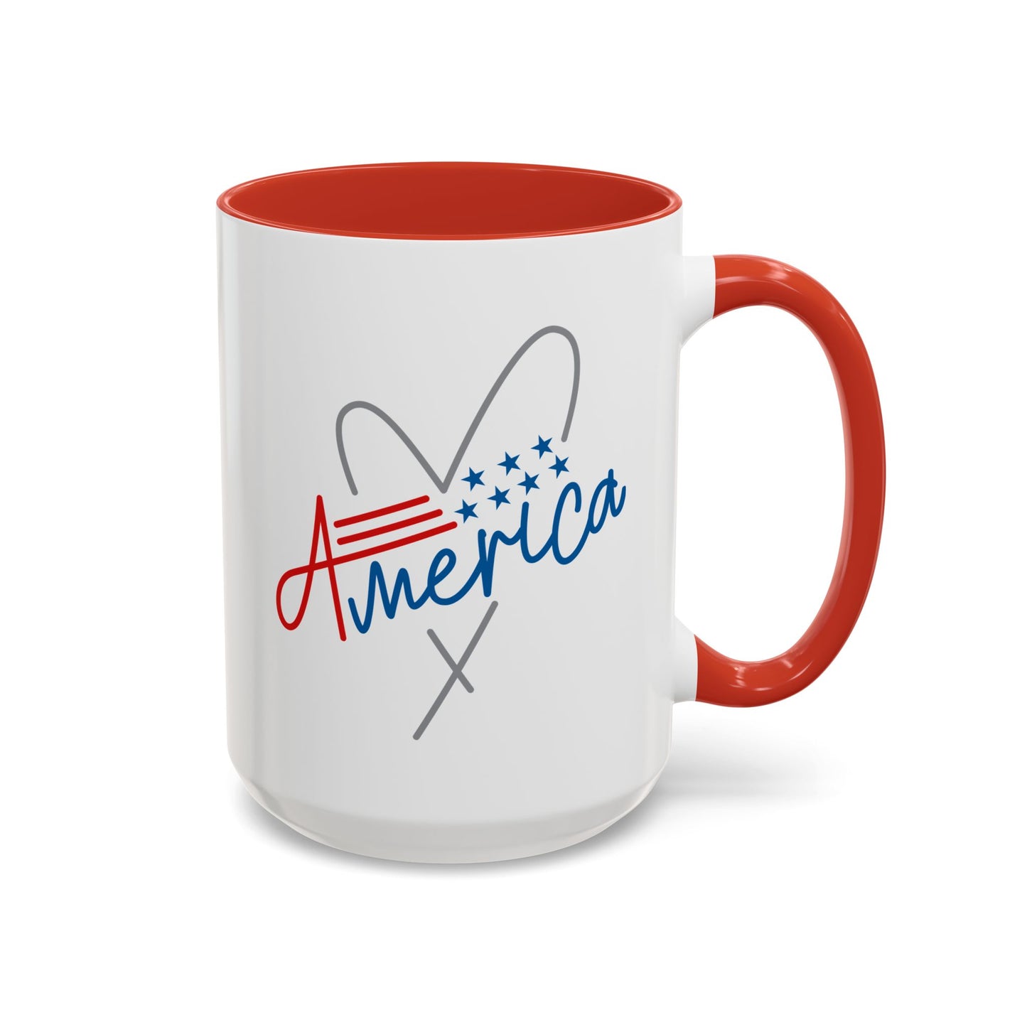 4th of July Mug - America Heart
