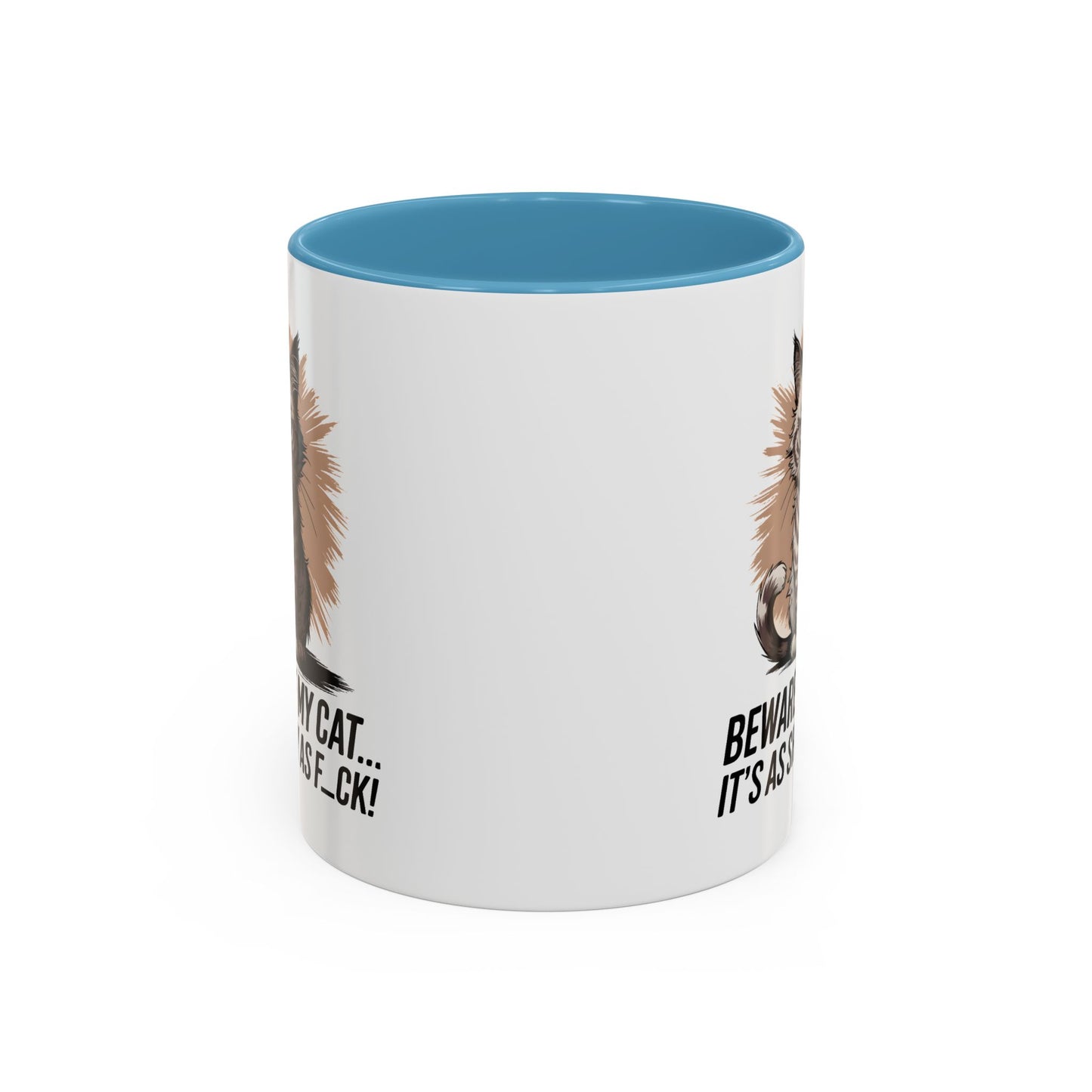 Humor Mug - Beware of My Cat