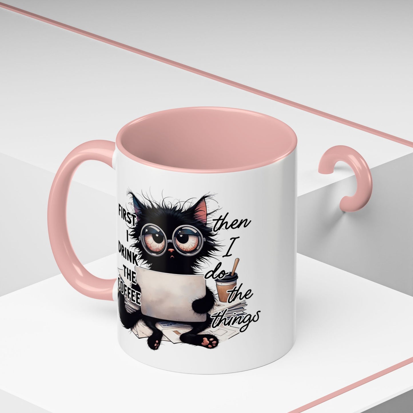 Animal Mug - First I Drink The Coffee