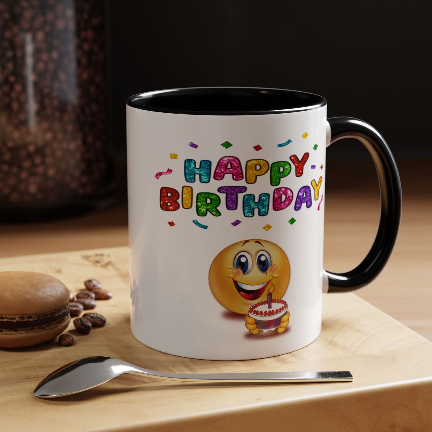 Birthday Mug - Happy Birthday Emoji