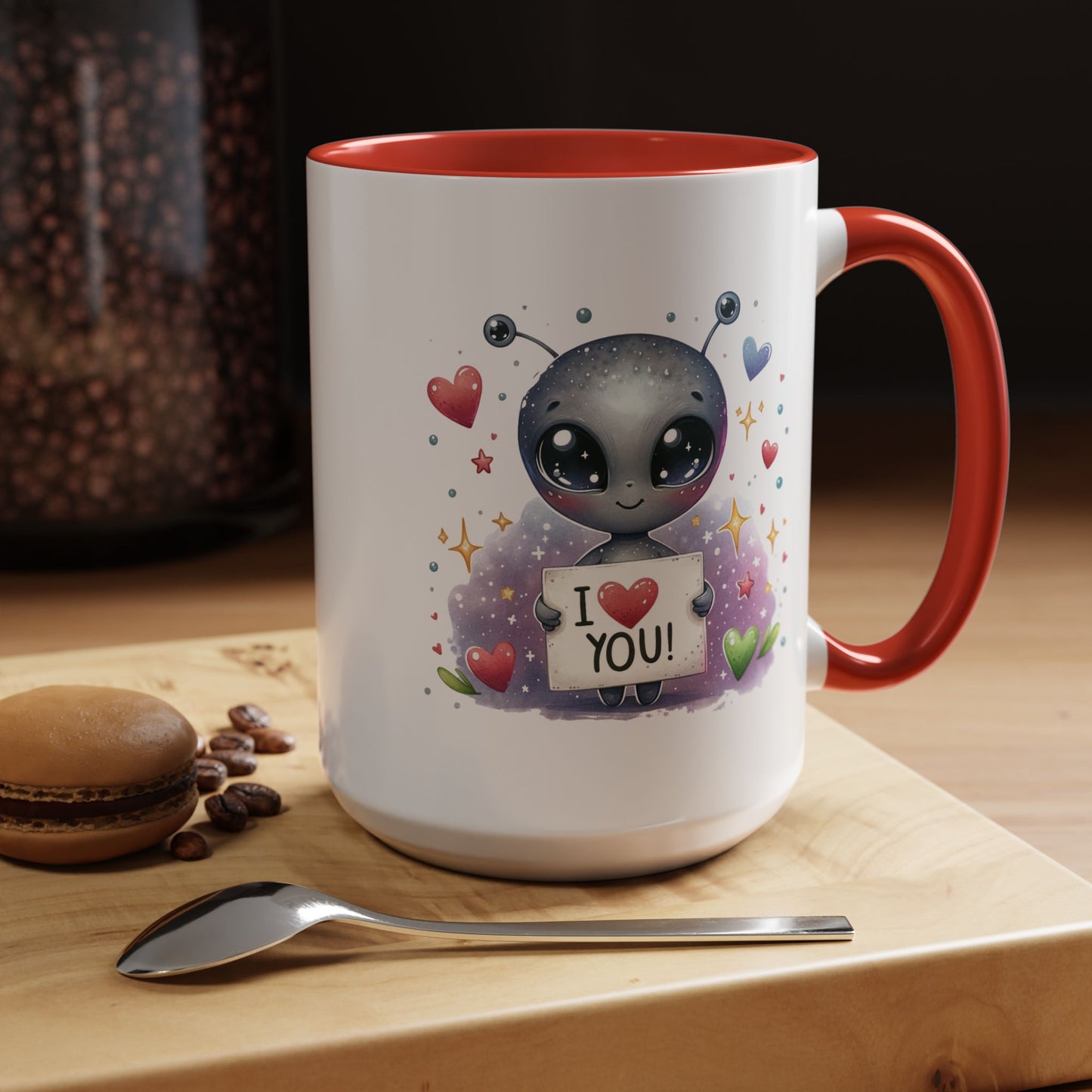 Valentine's Day Mug - I Love You Alien