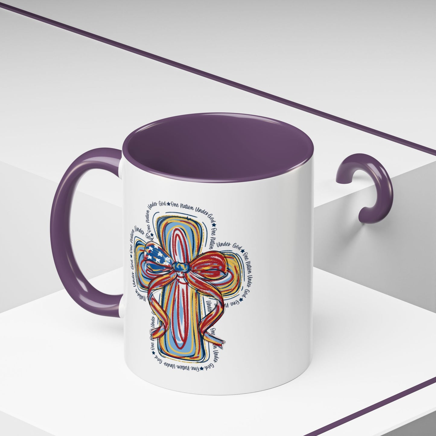4th of July Mug - Christian Cross Bow