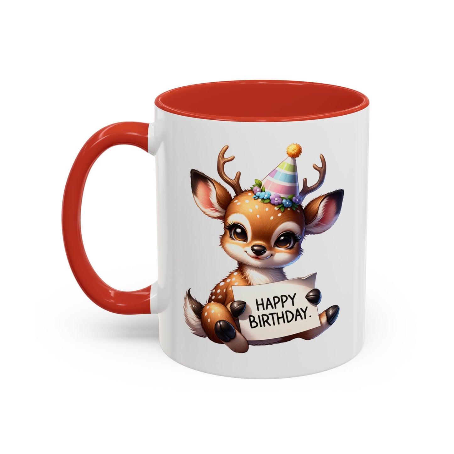 Birthday Mug - Happy Birthday Deer Clipart