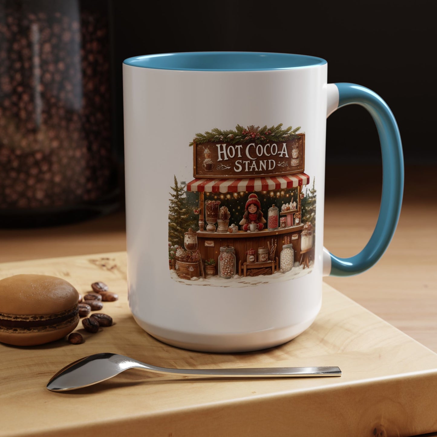 Christmas Mug - Hot Cocoa Stand White Text