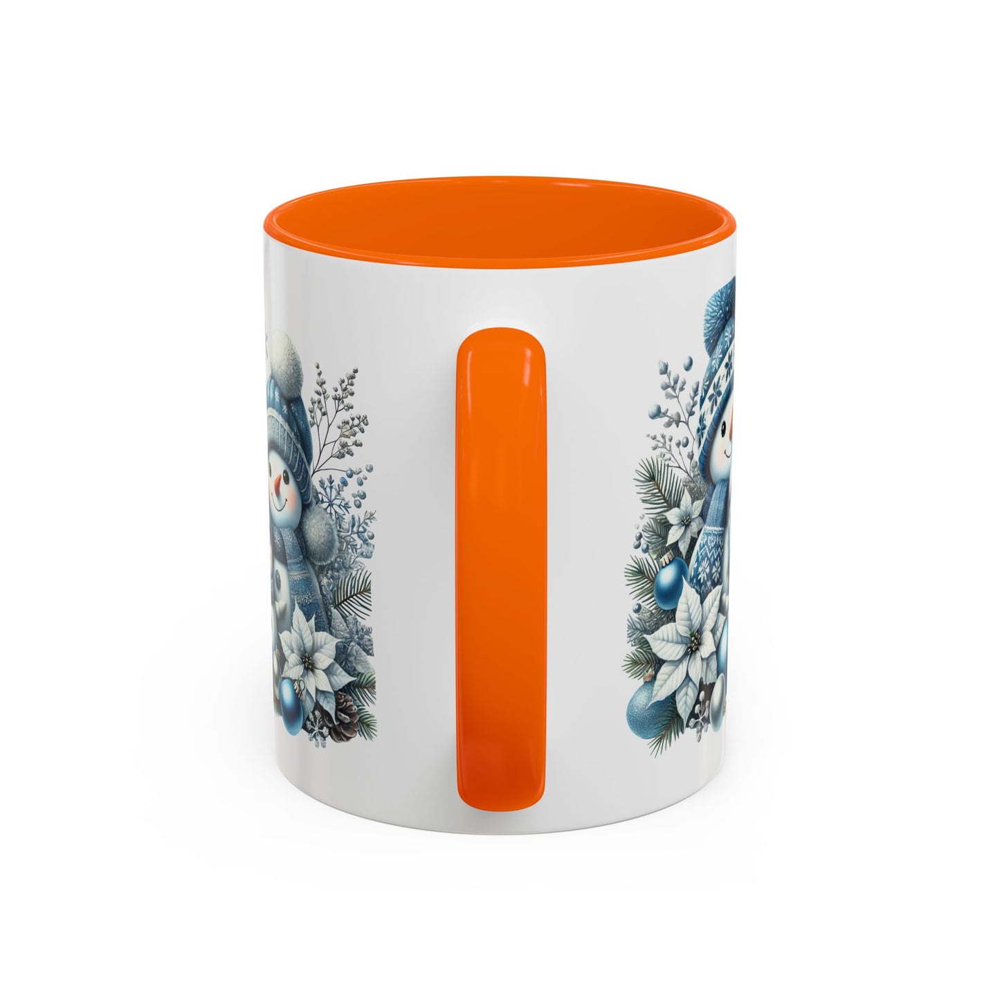 Christmas Mug - Blue Snowman Family