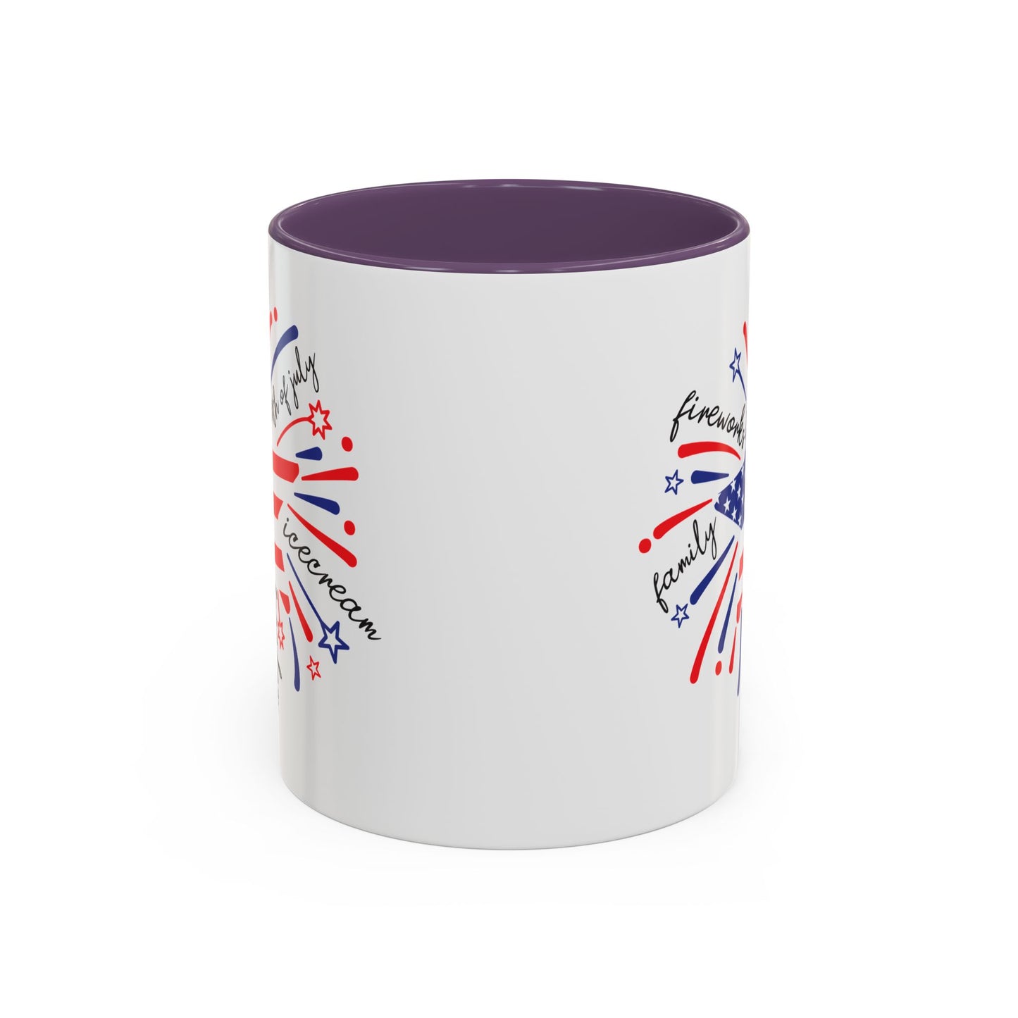 4th of July Mug - Star Flag Fireworks