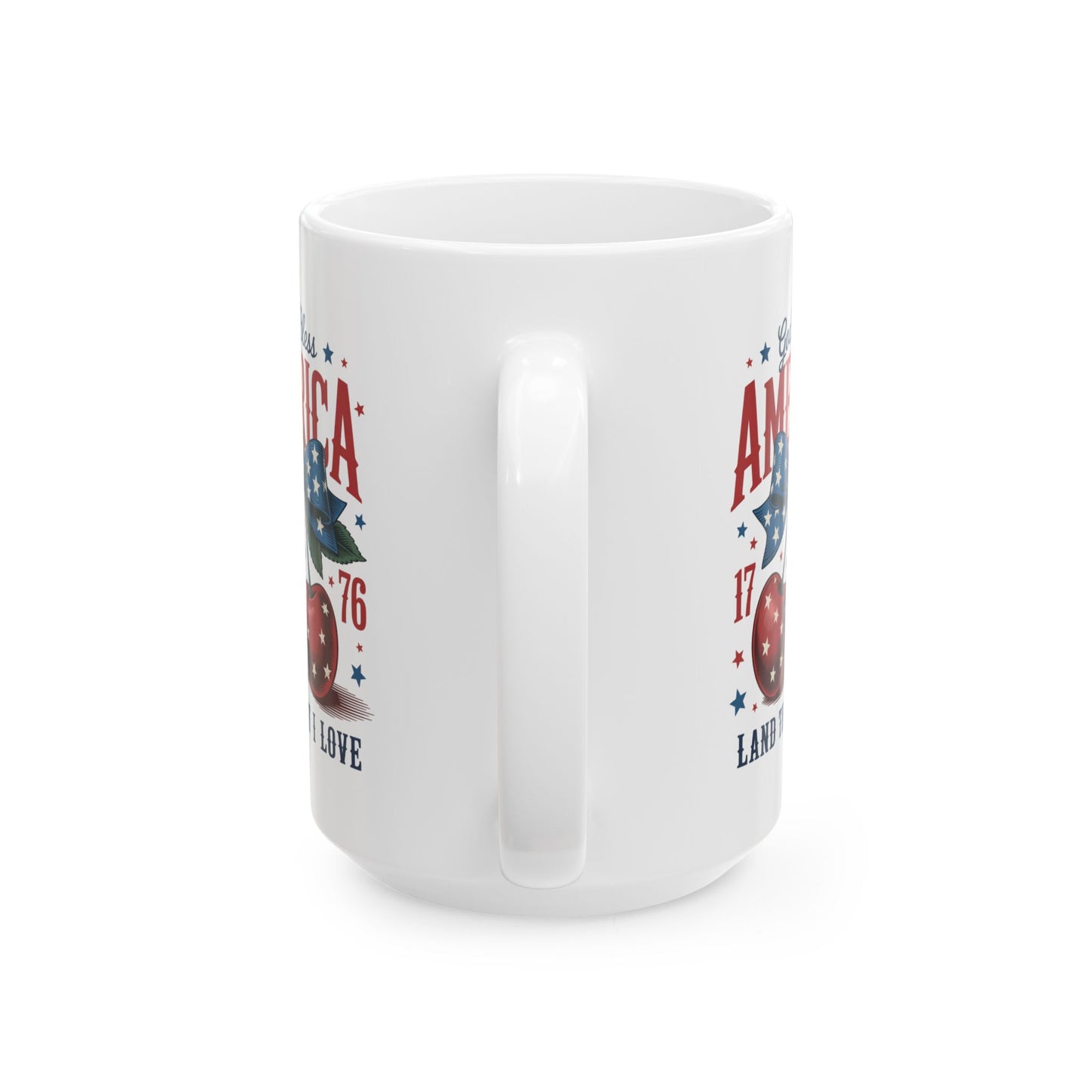 4th of July Mug - God Bless America Cherry
