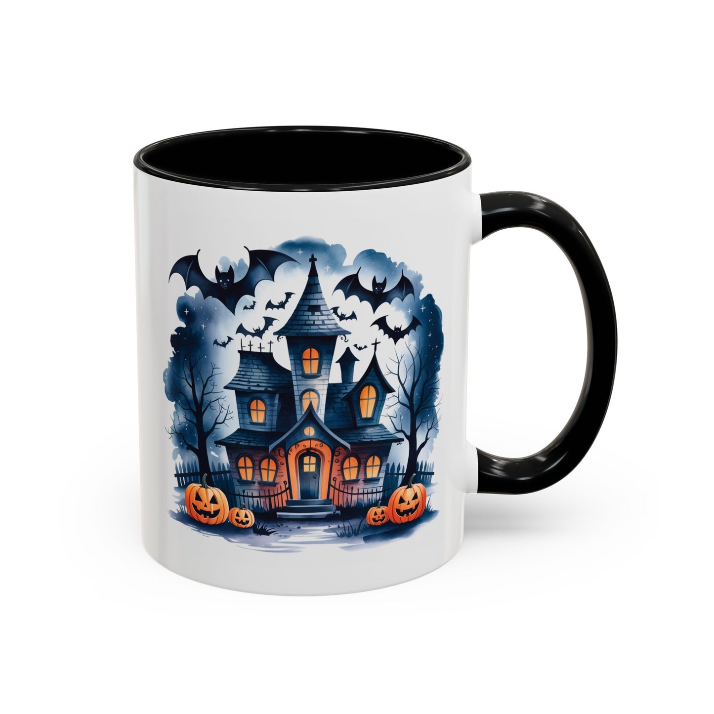 Halloween Mug - Bat Ghost House