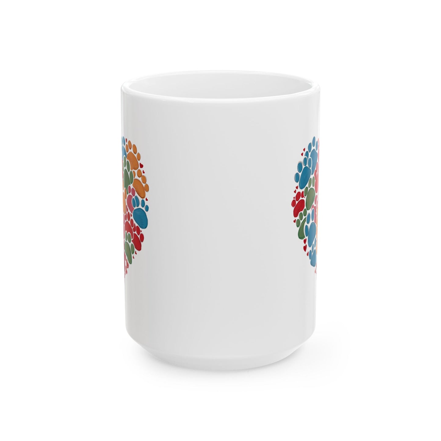 Animal Mug - Dog Paws Heart