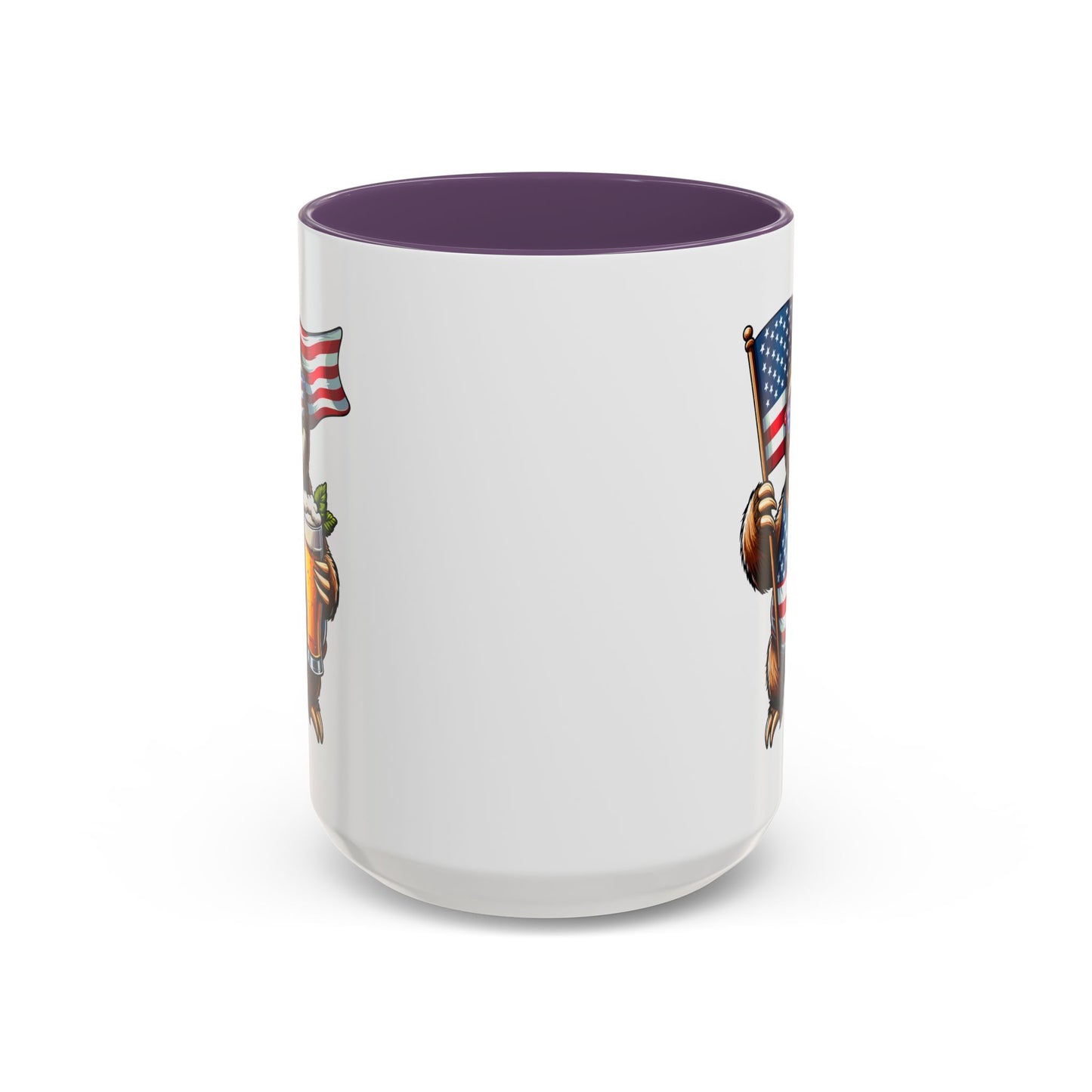 4th of July Mug - Merica Sloth