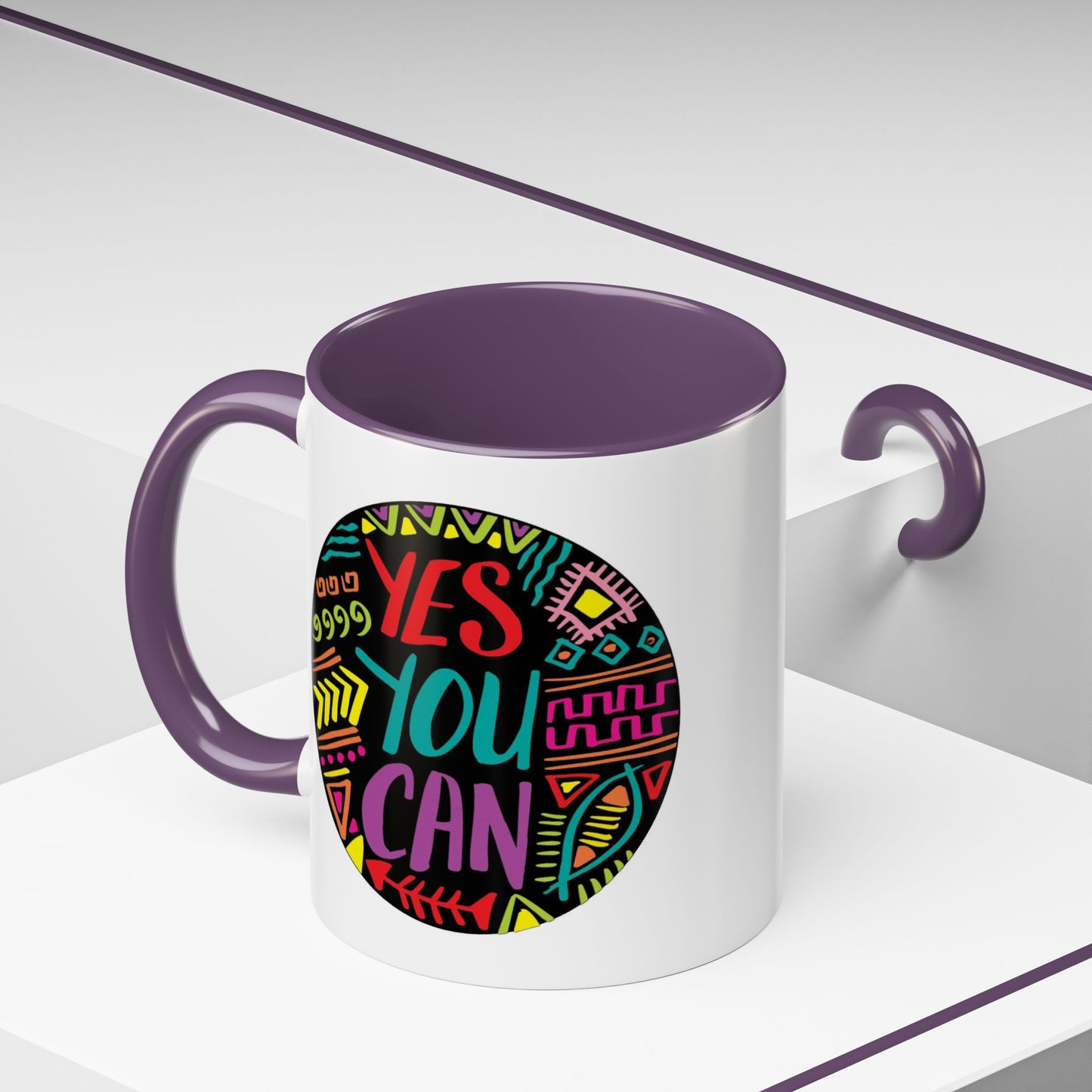 Motivation Mug - Yes You Can Badge