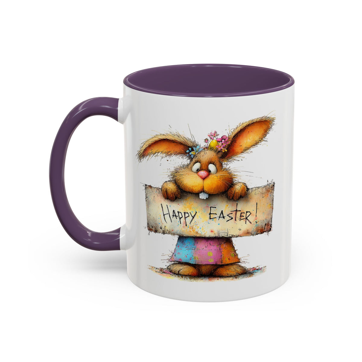 Easter Mug - Happy Easter Bunny Sign