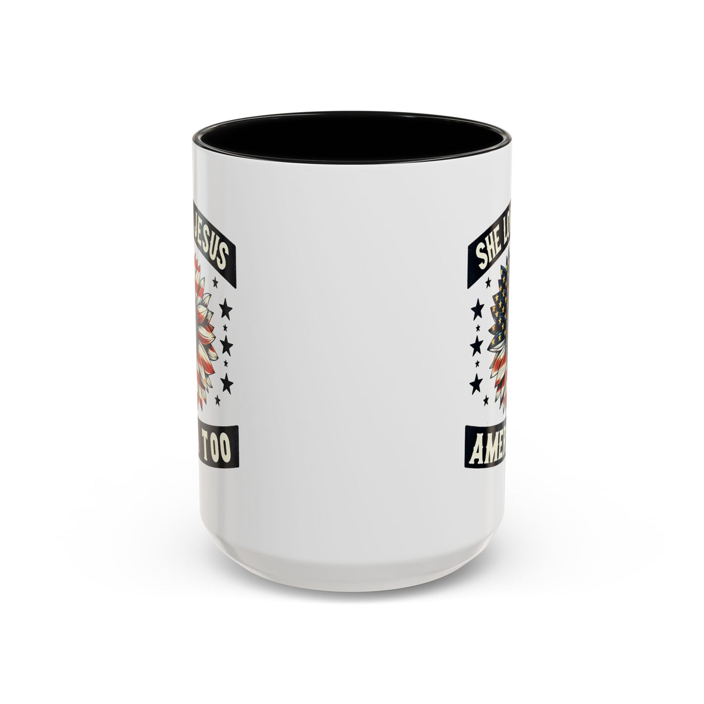 4th of July Mug - She Loves Jesus & America Too