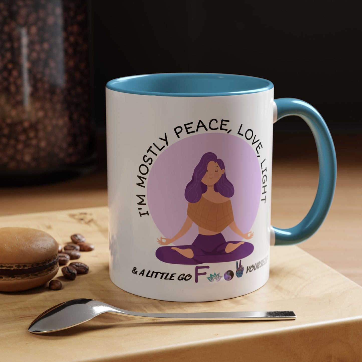 Adult Mug - I'm Mostly Peace, Love, Light
