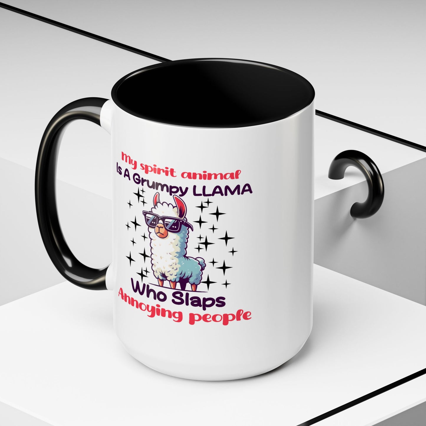 Humor Mug - My Spirit Animal is a Grumpy Llama