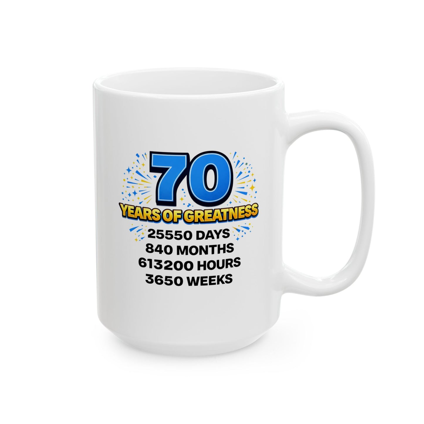 Birthday Mug - 70 Years of Greatness